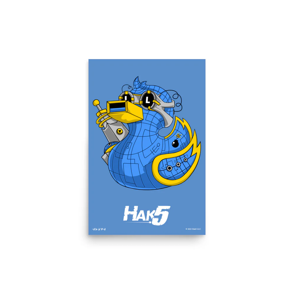 USB Rubber Ducky Character Poster